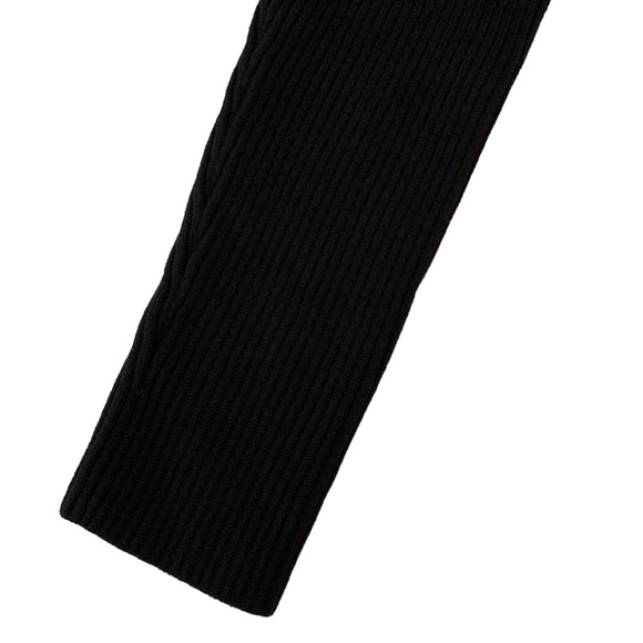 New! Joseph A Patterned Turtleneck knit poncho sweater, black, size Medium - Picture 8 of 13